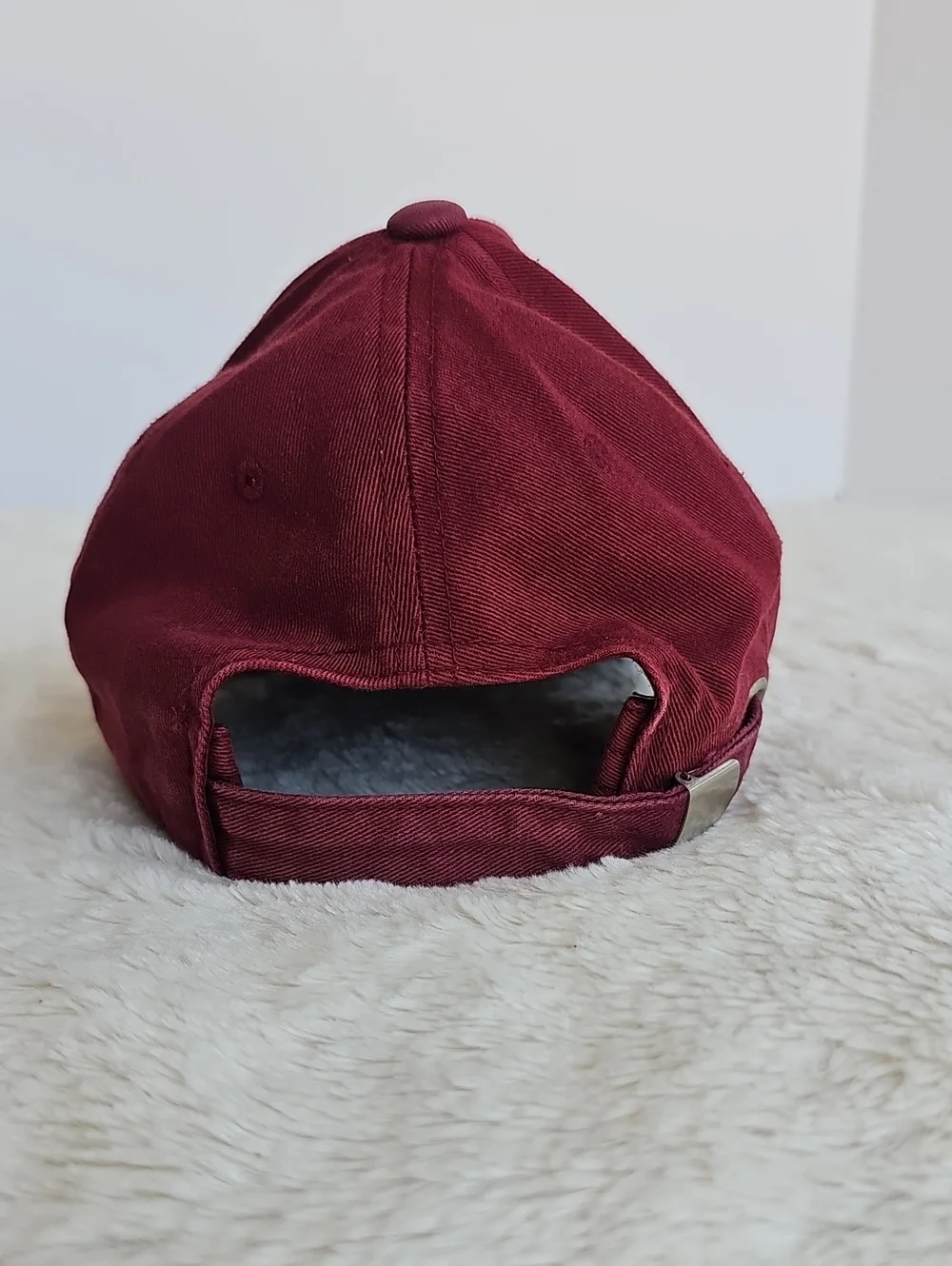 FILA Burgundy Red Logo Baseball Cap Hat One Size Adjustable
